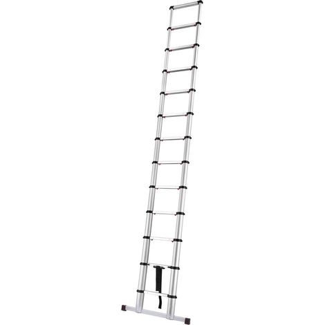Teleskopleiter FORTIS 13 Sprossen Leiterlänge 0,91m eingef. Arbeitshöhe 3,81 m (1/3)