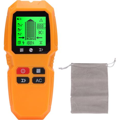 Rilevatore di montanti a muro 5 in 1, rilevatore di cavi elettrici, rilevatore di metalli e legno, strumento con sensore e display LCD (1/5)