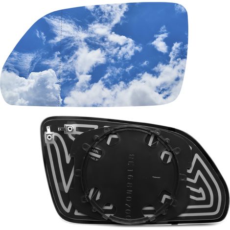 Inserto de espejo retrovisor izquierdo calefactable Polo 9N3 2005-2009 P-ń (1/3)