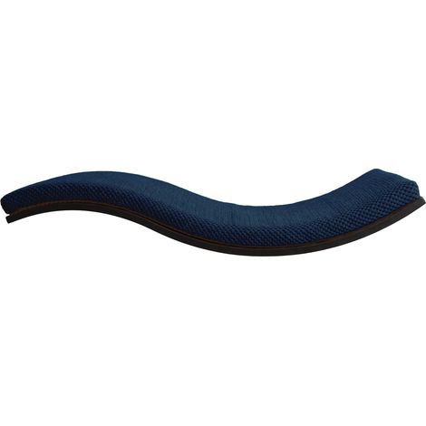 Mensola a forma di onda in legno per gatti, 95 cm, lato destro, blu navy. (1/4)