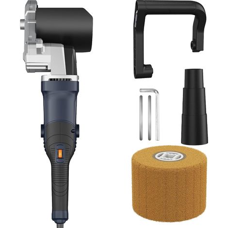 Machine de finition satinée 1300W, ponceuse et meuleuse portative à 6 vitesses fixes (900-3700 tr/min) pour métal et bois (1 disque inclus) (1/5)