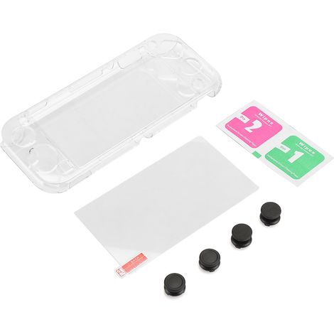 Étui de protection transparent antichoc 3 en 1 avec film trempé et couvre-manette pour Nintendo Switch Lite (1/5)