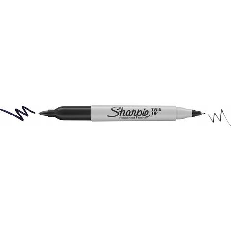 Rotulador Sharpie de doble punta para pizarra negra UF 0.5/F 1.0mm S0811100 (1/5)