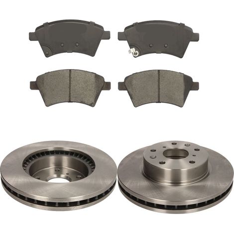 KIT FRENI ANTERIORI compatibile con FIAT SEDICI (189) - DISCHI + PASTIGLIE OEM: FDB1875 / DDF1620 , DDF1620C /SOSTITUZIONE DIRETTA/BASSA POLVERE/SILENZIOSO (1/5)