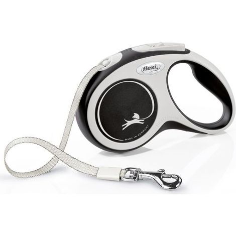 Laisse New Comfort S Tape 5 m black Flexi CF10T5-251-S-20
