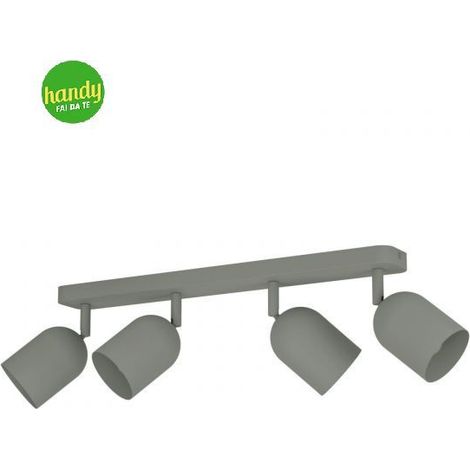 Faro da soffitto Eglo Tilston 4 luci E14 verde