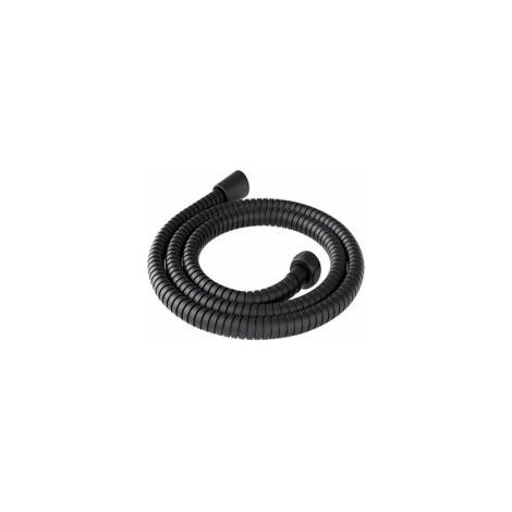 Tuyau de douche 200 cm universel en acier inoxydable anti-torsion anti-corrosion tuyau douche 2 m flexible douche flexible de douche flexible pour douche câble douche universel noir (1/4)