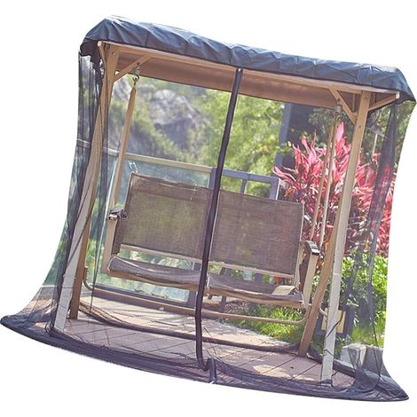 Moustiquaire facile à installer pour le camping, le jardin, la balançoire en polyester indéchirable, design pliable pour l'extérieur pour le camping (1/5)