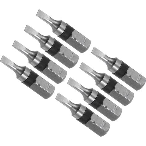 8 Pièces Embouts de Tournevis Fendus Tête de 3mm Embout de Tournevis (1/5)