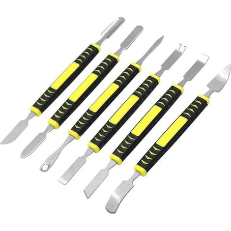 Spudger Set 6-teilig Metall doppelseitig für Smartphone Tablet Laptop (1/5)
