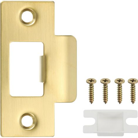 Plaque de serrure de porte 2-3/4" en acier inoxydable doré (1/5)