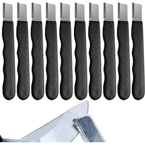 Affilacoltelli portatile, affilalame per tosaerba, affilautensili multifunzionale per attrezzi da giardino, nero