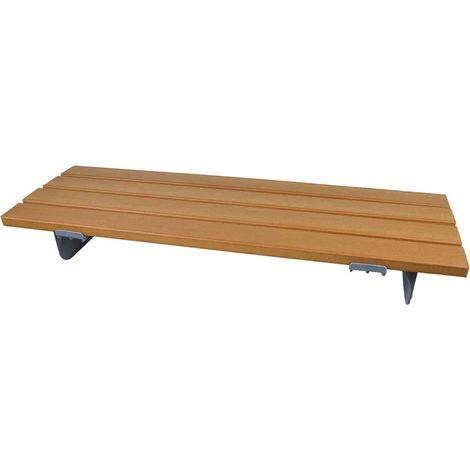 Badesitz mit Holzlatten