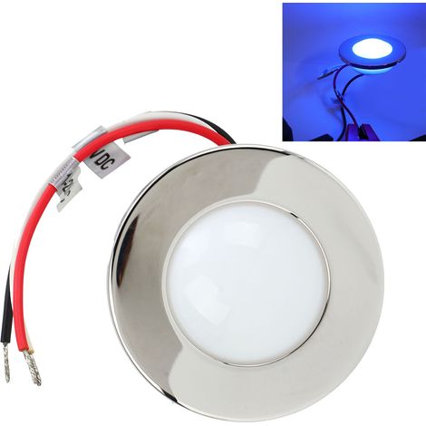 Luminaire encastré LED RV 3 pièces, 70LM, étanche, économie d'énergie, bleu et blanc, pour caravanes et bateaux (1/5)