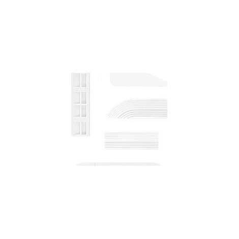 Lot de 5 rampes de seuil de porte pour aspirateur robot,Aide à l'escalade,Compatible avec tous les robots aspirateurs,Rampe d'entrée pour fauteuil roulant,Rampe de rechange pour portes de (1/4)