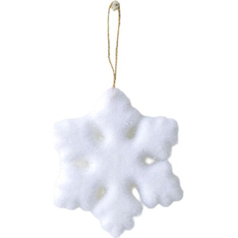 Decorazione per albero di Natale in cristallo ricoperto di neve - XS