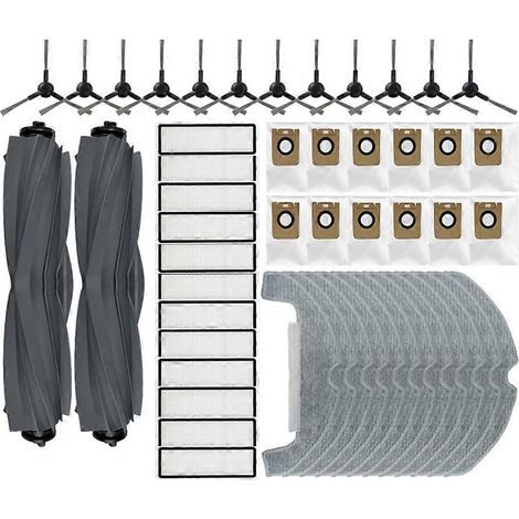 Pour balai à franges Dreame D10S Plus : brosse principale, filtre HEPA, chiffon et sac à poussière (1/5)