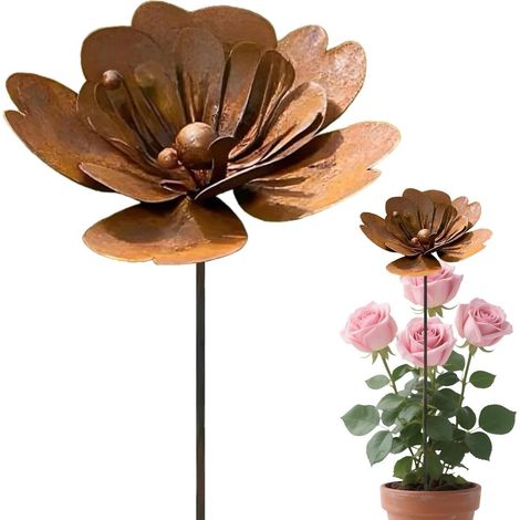 Aus Metall Gefertigt Ästhetische Blumenform Wetterbeständig (1/5)
