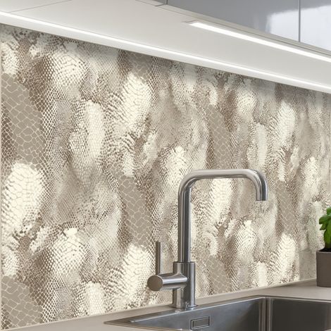 REVETEMENT MURAL DE CUISINE, CRÉDENCE DE CUISINE Serpent - Texture - Sable 80x60 (1/5)