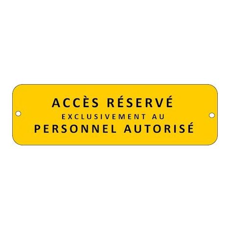 affiche - alu acces reserve - catu am-912/2