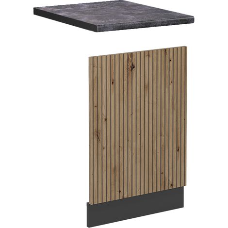Pannello frontale R-Line, Rovere artigianale, 45 cm , PL Antracite, Vicco (1/4)