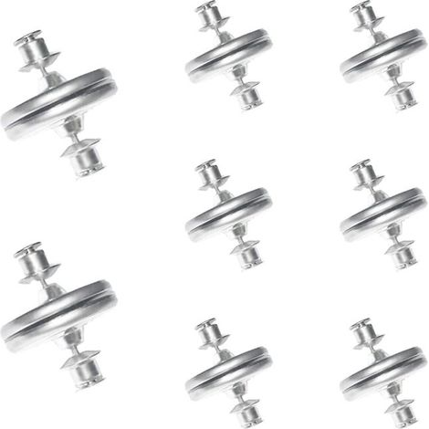 Set di 8 magneti a clip per tende - Potenti magneti per tende senza attrezzi (rotondi, 17 mm) (1/5)
