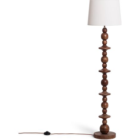 Lámpara de Pie Madera Tanish Blanco (1/5)