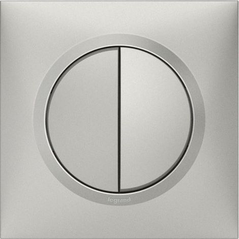 Interruptor doble va/vient 10a aluminio completo Dooxie - Legrand