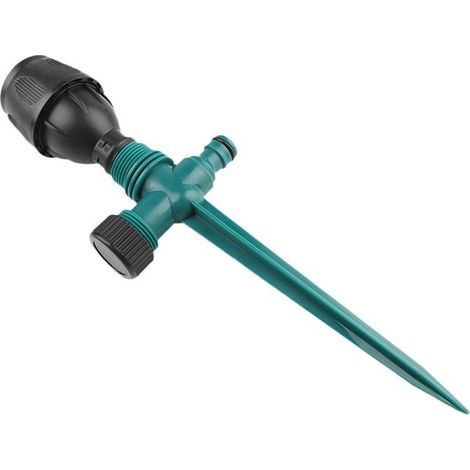 Arroseur de pelouse rond pour arrosage de jardin - Arroseur automatique rotatif à 360° avec base stable à piquet 550 L/h Débit de 550 l/h Tissu ABS (1/5)