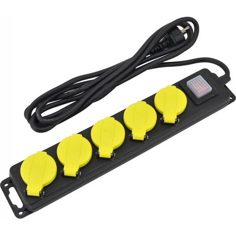 Awtools Extensión profesional de 3 metros negra, robusta y segura (1/3)
