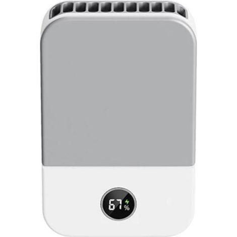 Ventilatore da collo portatile - Potente ventilatore portatile USB  Mini ventilatore  Ventilatore da tavolo  Ventilatore portatile  Ventilatore da collo bianco (1/5)