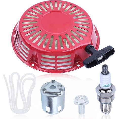 Starter Kit for GX340 GX390 GX610 GX620 GXV390 11HP 13HP 18HP 20HP Engine Starter Starter + Starter Cup + Starter Cup + Starter Rope + Spark Plug + Screws (1/5)