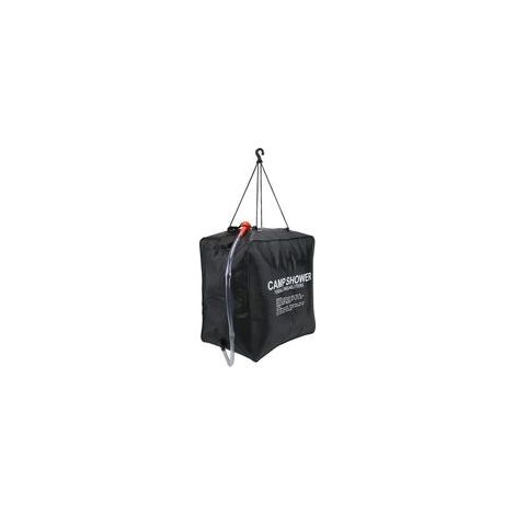 Sac de douche solaire 40L – PVC noir étanche – Température 45°C en 3h – Indicateur de température – Pomme de douche réglable- (1/2)