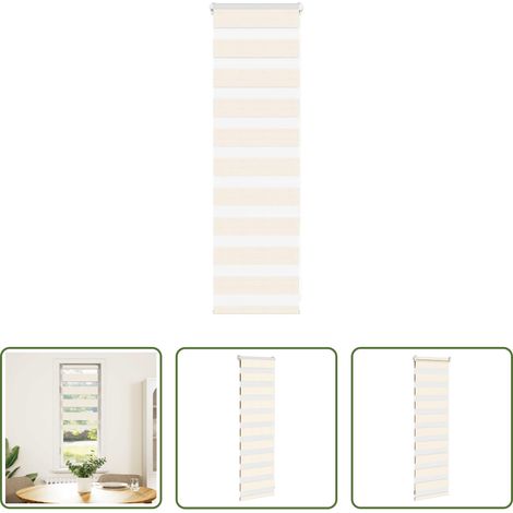 vidaXL Marmorbeige - Doppelrollo Marmorbeige 45x100 cm Stoffbreite 40,9 cm Polyester (1/5)