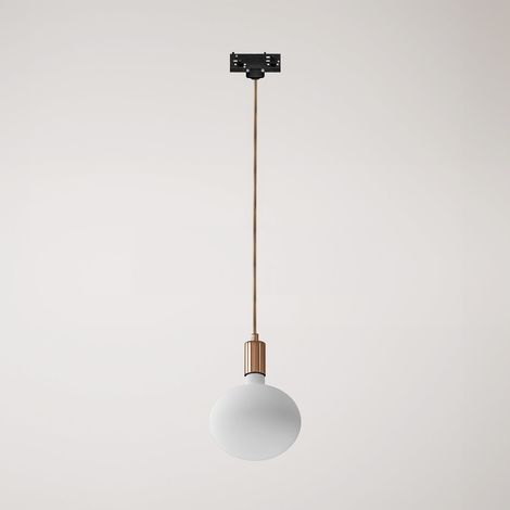 Creative Cables - Candeeiro suspenso de calha em metal com acabamento contrastante - lâmpada não incluída