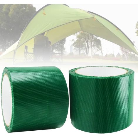Ruban adhésif bleu imperméable - Ruban de protection solaire pour tente (Kit de réparation bleu en deux parties, 8 x 750 cm) (1/5)