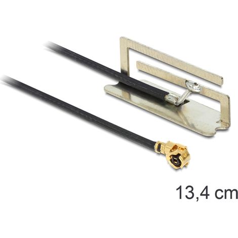 Delock wlan antenna mhf/u.fl compatible 802.11 a/b/g/n -4 dbi 134 mm internal pifa