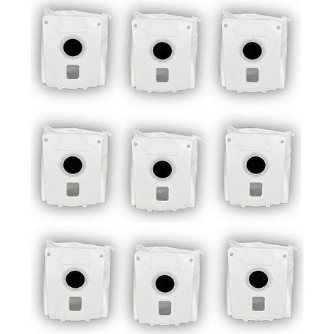 Packung mit 9 Beuteln für LG A939KBGS/A937KGMS Staubsauger, Staubbeutel und Müllbeutel, Zubehör für Reinigungsroboter.