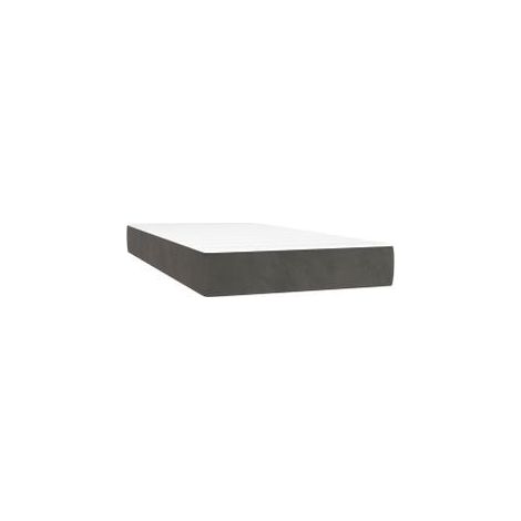 Matelas de lit à ressorts ensachés Gris foncé 90x190x20 (1/5)