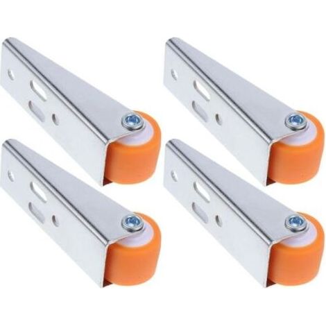 4pièces Galets De Guidage Pour Porte Coulissante Avec Vis Pour Porte Moustiquaire Coulissante Bois Galets De Support Anti-affaissement à Montage Latéral Ou Inférieur (1/5)