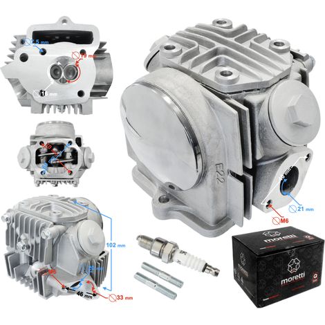 Moretti Zylinderkopf für 4T 50cc 139FMB Moped