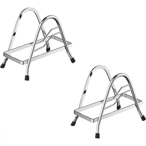 （2 Porte-Planches à Découper Organisateur de Poêles en Acier Inoxydable pour Planches à Découper Organisateur de Couvercles de Casseroles (1/5)