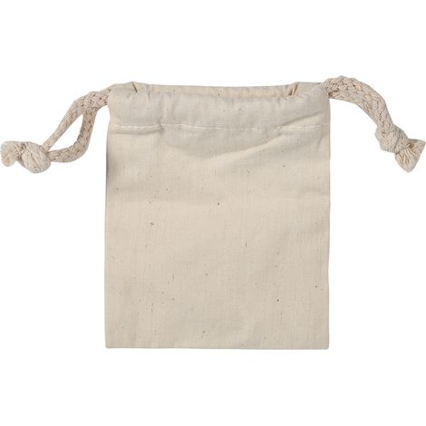 Lot de 10 sacs en coton uni à cordon pour rangement linge, voyage et maison, 10x12 cm (1/3)
