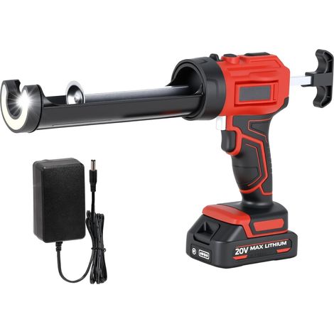 GARRYFIZH ‌Machine à Jointoyer Sans Fil 20V‌ - Outil Électrique Portable, 4 Vitesses Réglables - avec Batterie et Chargeur (LED, Prise US)