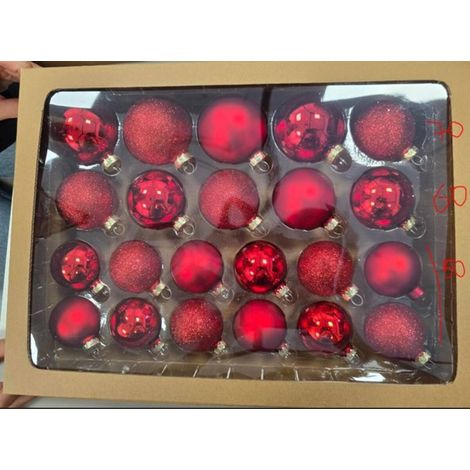 BDN GLASS KIT 22PCS MIX ROJO - Feeric lights & christmas (1/5)