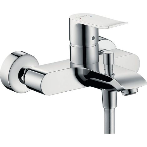 hansgrohe Metris Einhebel-Wannenmischer Aufputz DN 15, Chrom