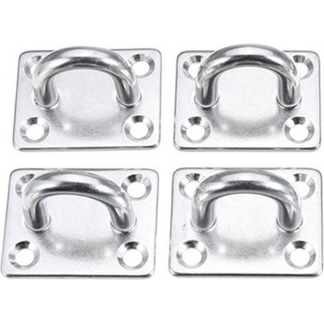 Kit de fixation pour tonnelle en acier inoxydable, installation de voile d'ombrage, accessoires robustes pour extérieur, ensemble de 5 pièces, résistant aux intempéries, usage terrasse et jardin. (1/5)