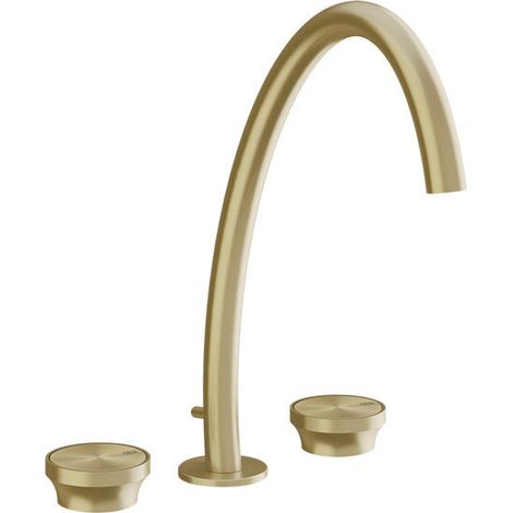 Gessi Origini 3-Loch Waschtischarmatur, hohe Version, mit