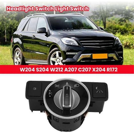 Bouton de commande de phares pour Mercedes-Benz W204 S204 W212 A207 C207 X204 R172 C SLK GLK (1/4)