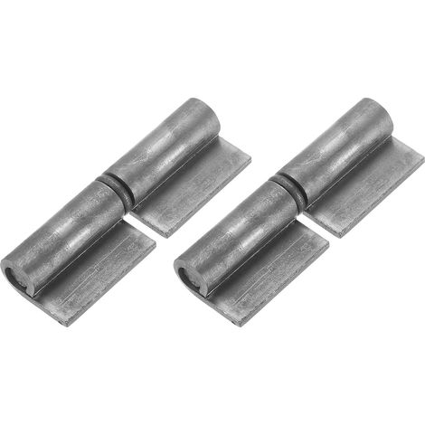 Charnières Soudables Amovibles, Pack De 2, 3-1/7" x 1", Acier, Brute, Pour Portail À Épingle Amovible, Charnières Détachables Pour Porte Battante En Métal, Rampe De Remorque (1/5)